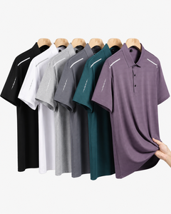Fabricant de vêtements OEM – T-shirt décontracté pour homme en tricot imprimé, manches courtes, avec poche, en Spandex/Polyester, anti-plis - Product Image 3
