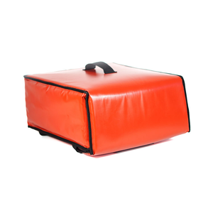 Sac de livraison de pizza au design classique, boîte à pizza durable, sac isotherme rouge pour la livraison de nourriture chaude - Product Image 6