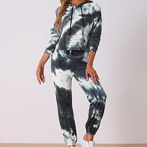 Vêtements de sport pour femmes de qualité supérieure en gros, légers, tie-dye, tenues de jogging, vêtements pour femmes - Product Image 3