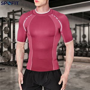 Neoprene fabric New style <b>men's</b> rash guard high quality sublimated printed gym wear <b>compression</b> <b>shirt</b> reasonable price - Product Image 5