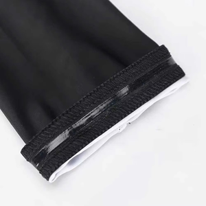Manguitos de compresión deportivos transpirables con protección UV para ciclismo y baloncesto, diseño personalizado, color negro, con logo colorido, Razer Impex 505T - Product Image 2