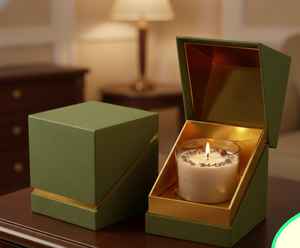 Vela Aromática Premium en Vaso de Vidrio con Pétalos de Rosa Secos, con Caja de Diseño de Lujo Personalizada, Disponible a Precio de Mayoreo - Product Image 2