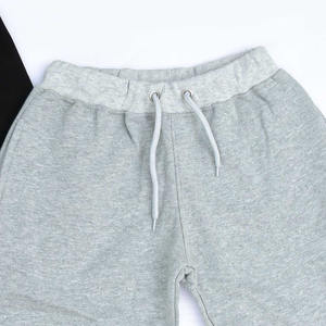 Ensemble survêtement sportif pour garçons grandes tailles, sweat-shirt et pantalon de jogging, ensemble deux pièces personnalisé noir et gris, vêtements pour enfants en gros - Product Image 4