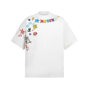Camiseta Casual de Verano para Hombre, de Algodón Puro Pesado, de Manga Corta, con Estampado de Marca de Moda Americana - Product Image 4