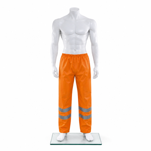 Winter Warm Waterproof Mining Worker Safety <b>Work</b> <b>Pants</b> High Visibility Tool Pockets Men's Reflective Tapes <b>Cargo</b> Trousers Nylon - Product Image 2
