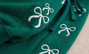 Conjunto Deportivo 2 en 1 para Mujer, Verde, Transpirable, Ligero, de Poliéster, Sudadera Holgada con Cuello Alto y Pantalones con Cierre - Product Image 5