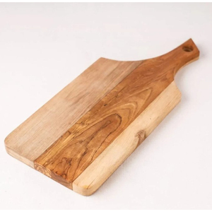 Planche à découper en bois de qualité supérieure avec poignée, vente en gros, planche à découper en bois écologique pour la cuisine, plateau de service pour charcuterie - Product Image 3