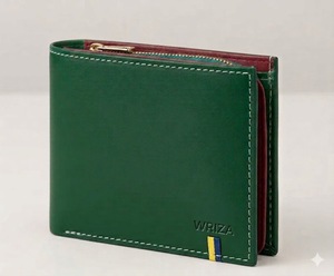 กระเป๋าสตางค์หนังแท้แบบพับสองตอนสไตล์วินเทจระดับพรีเมียมสำหรับผู้ชาย ยี่ห้อ Wriza พร้อมช่องใส่บัตรประชาชน ช่องใส่บัตรหลายช่อง และระบบปิดแบบพับที่ปลอดภัย - Product Image 2