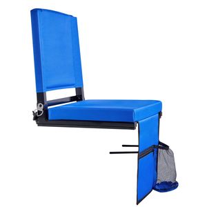 Sedile da Stadio Imbottito con Supporto per le Spalle, Sedia Pieghevole per Tribuna con Schienale Imbottito e Poggiacollo - Product Image 6