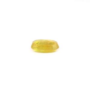 Loose 3.25 Carat Oval Cut Yellow Sapphire Gemstone for Fine Jewelry - Product Image 3