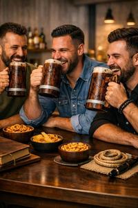 Jarra de Cerveza de Madera Hecha a Mano de Lujo, Estilo Vikingo Rústico, Jarra de Madera Natural Sólida, Taza de Café Clásica para Uso Doméstico - Product Image 5