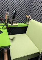 Modernes Umweltfreundliches Heimaufnahmestudio Einzelsitzplatz für Büronutzung