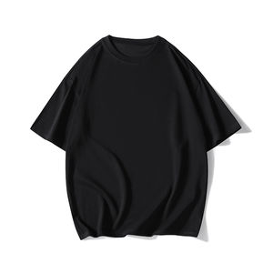 T-shirts d'été à manches courtes et col rond pour hommes, 100 % coton tricoté, haute qualité, décontractés, séchage rapide, respirants, écologiques, OEM - Product Image 2