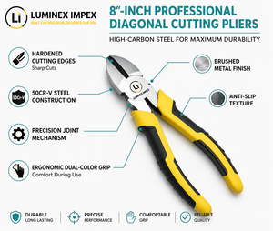 LUMINEX IMPEX LUB=113 <b>Long</b> <b>Nose</b> Stainless Steel Lightweight Smooth Work Jewelry Making Polishing Pliers for Bracelet Making DIY - Product Image 3