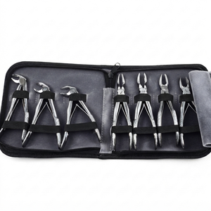 OPTITECH DE-4300 Extraction Forceps <b>Kit</b> 7Pc Set General Surgery Dental Instruments Manual German Stainless Steel Class II CE - Product Image 1
