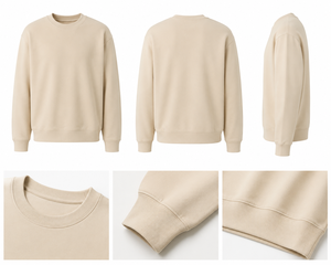 เสื้อสเวตเชิ้ตคอกลมผู้ชาย ทรงปกติ สีพื้น ผ้าฝ้ายถัก สวมใส่สบาย สไตล์ฤดูใบไม้ร่วง - Product Image 4