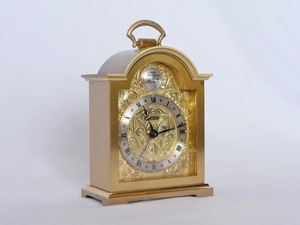 Trending Brass <b>Mantel</b> <b>Clock</b> Roman Numerals Mechanical Movement Traditional Design Silent Non Ticking Hourly Chiming - Product Image 3