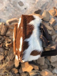 Luxury handmade cowhide leather hair on school <b>backpacks</b> wholesale supplier OEM custom export student bags in affordable price - Product Image 4