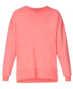Sweat-shirt à col rond surdimensionné en molleton avec logo personnalisé, broderie de haute qualité, sweat-shirt graphique pour femmes, streetwear pour femmes - Product Image 1