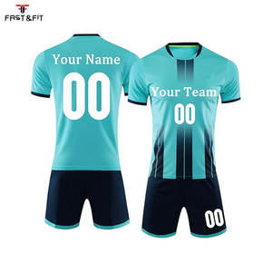 Ensembles de maillots de football unisexes, vêtements de sport personnalisés, uniforme d'équipe, manches courtes d'été, coton, séchage rapide, antibactérien - Product Image 1