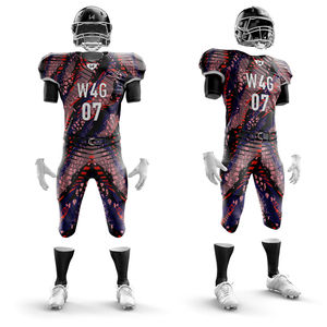 Maillot de football américain personnalisé – T-shirt de sport respirant imprimé par sublimation pour l'entraînement et la compétition - Product Image 6