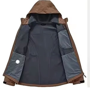 Econex Sports Outdoor Sport <b>Softshell</b> <b>Jackets</b> Mesh Breathable Quick-Dry Windproof Hooded <b>High</b> <b>Visibility</b> Winter Camp Hiking - Product Image 5