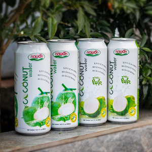 Eau de coco 100% pure, boisson en conserve de 16,5 oz, fabricant et exportateur de boissons à base de coco du Vietnam, marque Nawon Beverage. - Product Image 4