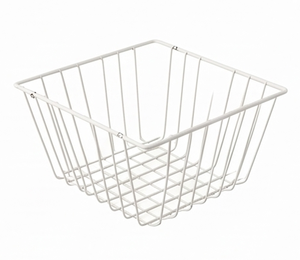 Premium White Metal <b>Wire</b> Storage <b>Basket</b> Rectangle Simple Design <b>Hanging</b> Multi-Purpose Neatening Organizer - Product Image 3