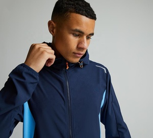 Chaqueta Deportiva para Hombre, Impermeable, Transpirable, Cortavientos, con Capucha, Ligera, con Cierre, para Atletismo, con Logotipo Personalizado, Servicio OEM - Product Image 4