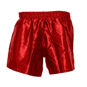 Shorts de boxe noirs pour hommes, 100% polyester extensible, coupe classique, vêtements de sport personnalisables, taille adulte - Product Image 6