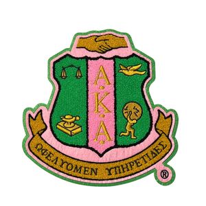 แผ่นปักลายเชนิลล์สีชมพู เขียว ทอง สำหรับตกแต่งเสื้อผ้าเครื่องประดับสำหรับชมรม - Product Image 1