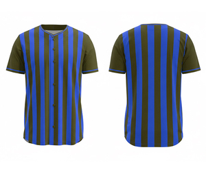 Fournisseur d'uniformes de baseball personnalisés, maillot sublimé léger à manches courtes, logo et numéros personnalisés |   Base en polyester respirant - Product Image 1