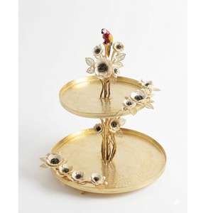 Top Selling Luxury Gold Metal Polished Eco-Friendly Modern Design Customizable <b>Cake</b> <b>Stand</b> - Product Image 4