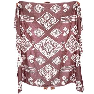 Jeter couverture pour canapé-lit salon chambre 100% coton turc décoration de la maison Super doux confortable chaud en gros tissé couverture - Product Image 1