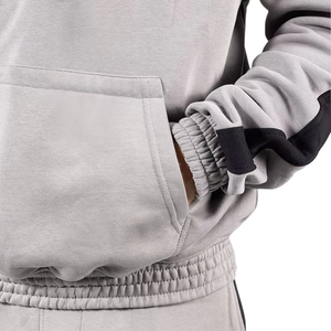 Sudadera con Capucha Gruesa de Invierno para Hombre, Hombros Caídos, 400GSM, Algodón Pesado, Oversize, con Logotipo Personalizado Bordado - Product Image 2