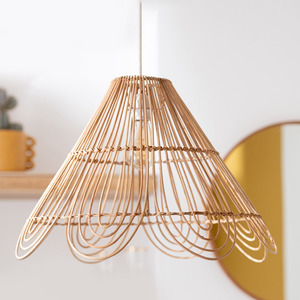 Ceiling lamp for baby room decorating trendy design natural rattan <b>pendant</b> <b>light</b> lampshades - Product Image 6