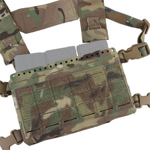 Gilet tactique en nylon personnalisé pour l'entraînement, type micro-châssis de combat, porte-plaques de chasse - Product Image 6