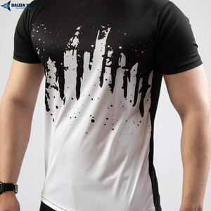 Factory Direct Custom Printed Silk Screen Knitted Polyester Sports <b>Tee</b> Quick Dry Eco-Friendly - Product Image 5