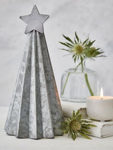 Metal <b>Christmas</b> <b>Tree</b> Candle Holders Set of 3 Silver Decorative Centerpieces Holiday <b>Table</b> Decor Modern Design - Product Image 5