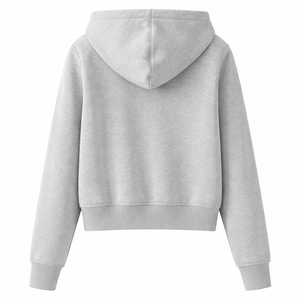 Sudadera con capucha y cremallera completa personalizada al por mayor para mujer, 100% algodón - Proveedor OEM y fabricante directo de fábrica - Product Image 2