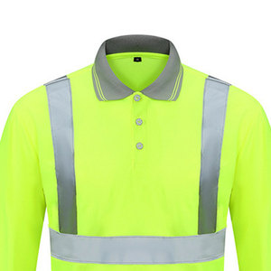 Camiseta Polo de Seguridad para Hombre, Ligera, Transpirable, de Alta Visibilidad, Ropa de Trabajo, Protección, Construcción, Trabajos Industriales al Aire Libre - Product Image 2