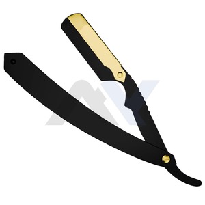 Navaja de Afeitar Profesional para Barbero con Bloqueo Giratorio, de Acero Inoxidable Clásico, de Una Sola Hoja, para un Afeitado Suave, Tipo Cut Throat, Personalizada - Product Image 4