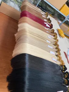 A buon mercato 100 capelli umani Bundle Extension Raw Indian Remy Natural Vendor DHL Top Style Wave Color doppio peso materiale setoso
