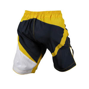 Shorts de combat personnalisables tendance, design flexible, tissu léger et respirant, logo frontal pour Muay Thai, Kickboxing, entraînement en salle de sport - Product Image 2