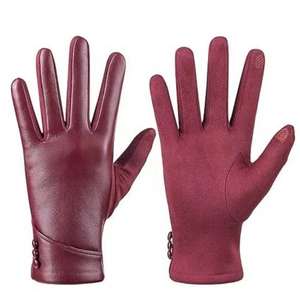 Gants d'hiver en cuir de haute qualité pour femmes, style mode, vente en gros / Gants de cérémonie en cuir de qualité supérieure et tendance pour femmes - Product Image 2