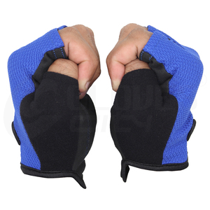 Gants de musculation demi-doigts bleus pour femmes, confortables et antidérapants, pour la gym et le fitness, collection 2026 – Offre spéciale - Product Image 5