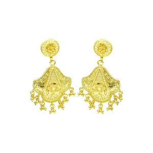 Pendientes Colgantes de Moda Chapados en Oro de 14K, 18K, 24K al por Mayor, Pendientes de Diseño Turco, Joyería de Latón Rellena de Oro, Oro Joyería - Product Image 3