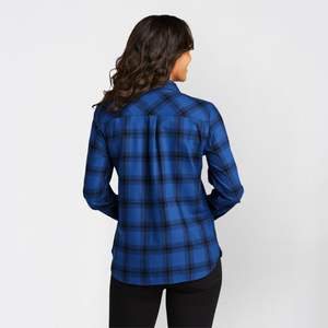 Últimas Camisas de Franela para Mujer, OEM/ODM, 100% Algodón, Casuales, Transpirables, con Botones, Manga Larga, Corte Regular - Product Image 2