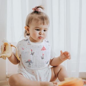Bavoirs en mousseline pour bébé, 95% bambou, 5% élasthanne, doux et ajustés - Product Image 3