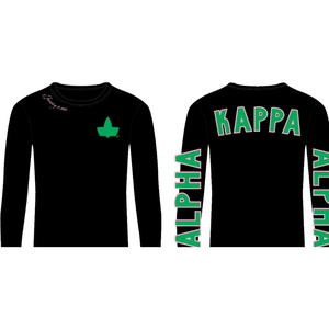 AKA Sorority Inc T-shirt noir à col rond pour femme, imprimé avec des lettres grecques, décontracté, de qualité supérieure, coupe confortable - Product Image 6